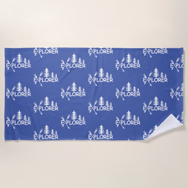 Diseño del Explorador - Toalla de playa (Anverso)