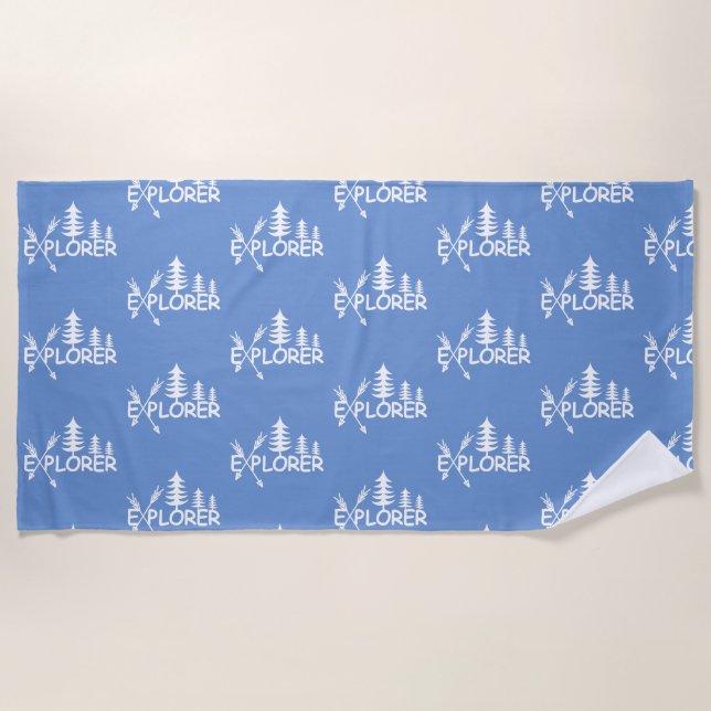 Diseño del Explorador - Toalla de playa (Anverso)