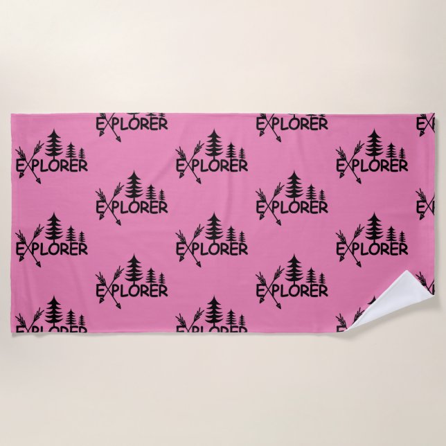Diseño del Explorador - Toalla de playa (Anverso)