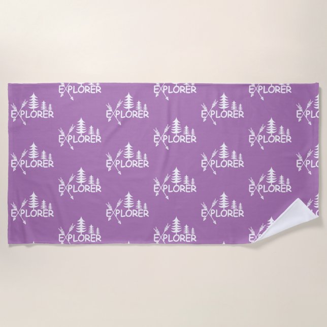 Diseño del Explorador - Toalla de playa (Anverso)