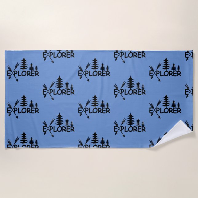 Diseño del Explorador - Toalla de playa (Anverso)