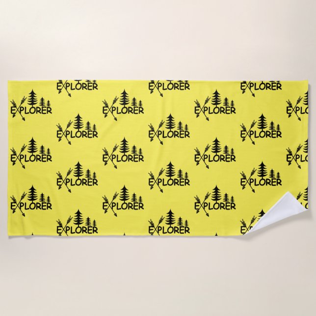 Diseño del Explorador - Toalla de playa (Anverso)