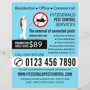Diseño del exterminador, publicidad de control de 