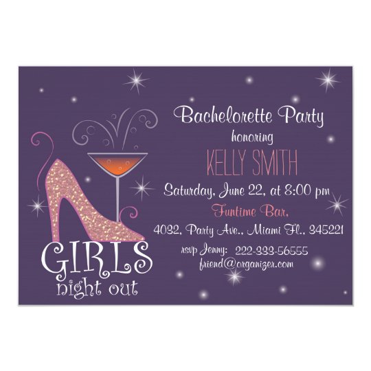 Diseño del fiesta de Bachelorette Invitación 12,7 X 17,8 Cm