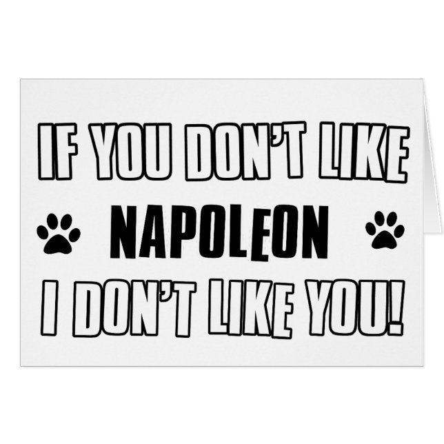 Diseño del gato de Napoleon (Anverso (Horizontal))