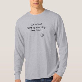 Diseño del golf del tiempo de la camiseta de