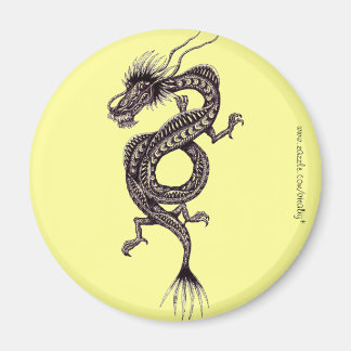 Diseño del imán de arte gráfico del dragón chino