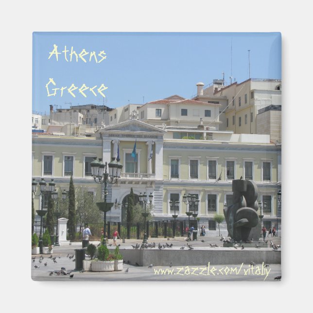 Diseño del imán de Atenas Grecia (Frente)