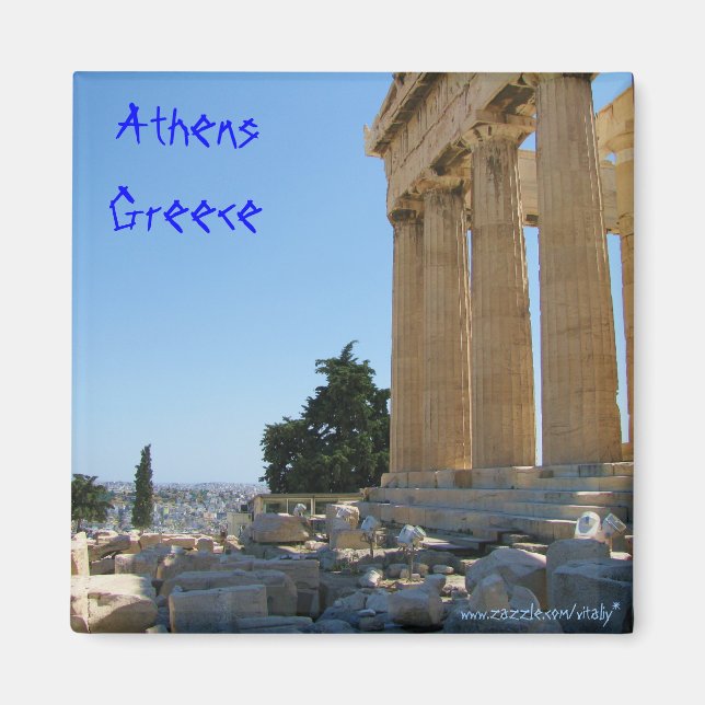 Diseño del imán de Atenas Grecia (Frente)