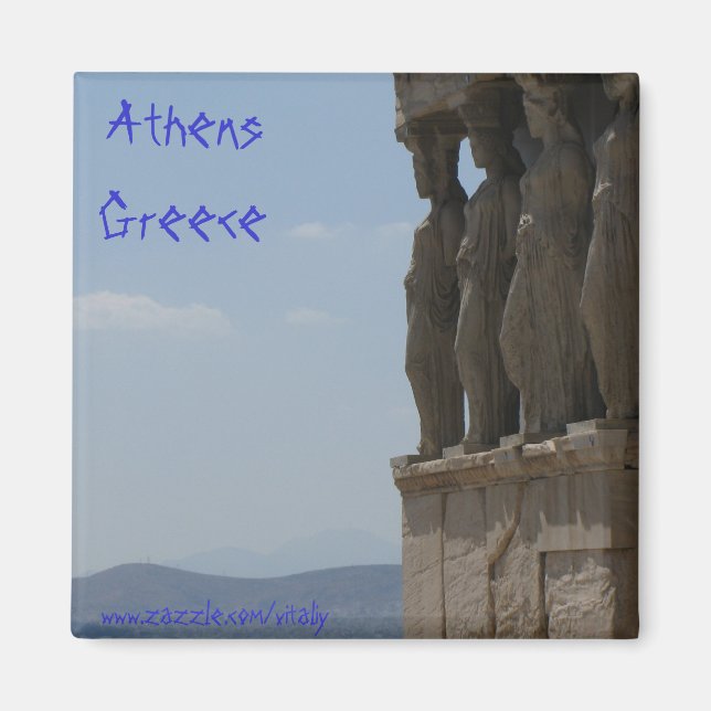 Diseño del imán de Atenas Grecia (Frente)