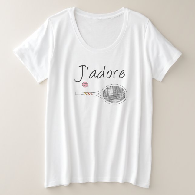 Diseño del jugador de tenis J'adore de la Moda fra (Anverso del diseño)