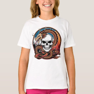 Diseño del logo del calavera de camisetas y del dr