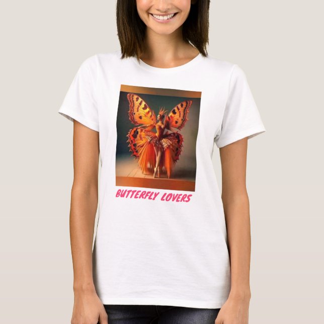 Diseño del logotipo de mariposa para camisetas (Anverso)