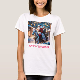 Diseño del logotipo de navidad para camisetas