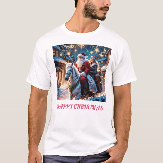 Diseño del logotipo de navidad para camisetas (Anverso)