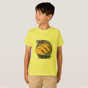 Diseño del Martes de Taco - Camiseta Básica para N