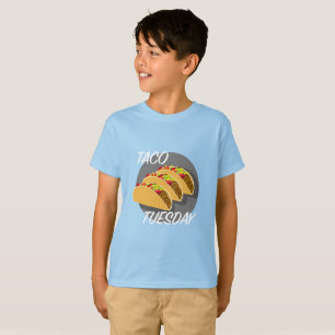 Diseño del Martes de Taco - Camiseta Básica para N
