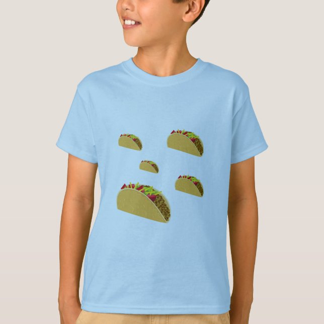Diseño del Martes de Taco - Camiseta Básica para N (Anverso)