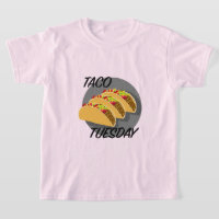 Diseño del Martes de Taco - Camiseta Básica para N