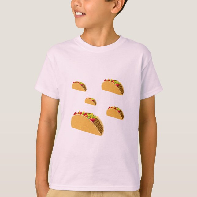 Diseño del Martes de Taco - Camiseta Básica para N (Anverso)