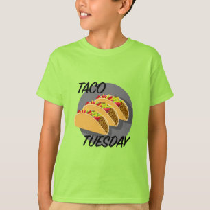Diseño del Martes de Taco - Camiseta Básica para N