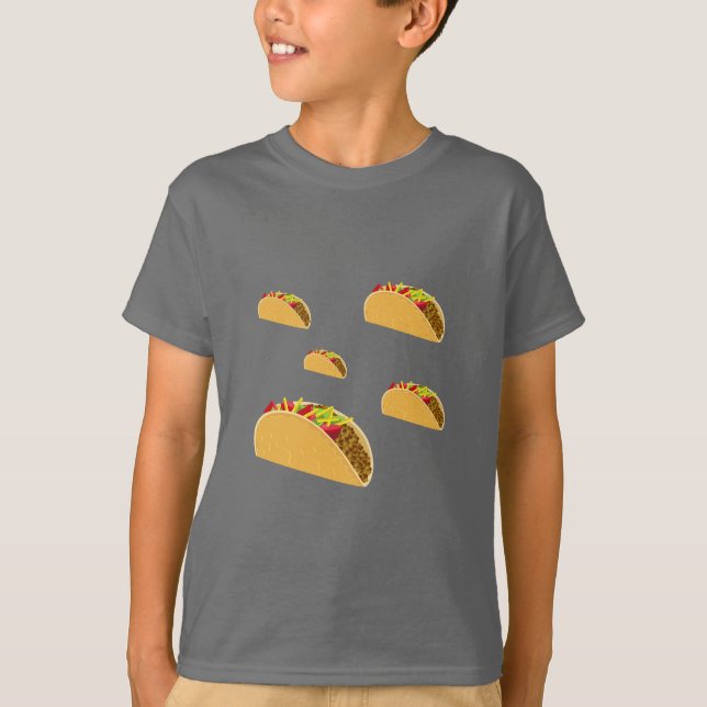 Diseño del Martes de Taco - Camiseta Básica para N (Anverso)