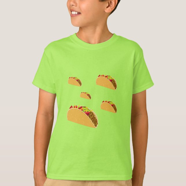Diseño del Martes de Taco - Camiseta Básica para N (Anverso)