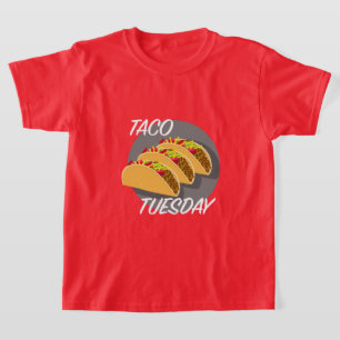 Diseño del Martes de Taco - Camiseta Básica para N