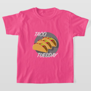 Diseño del Martes de Taco - Camiseta Básica para N