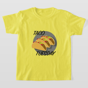 Diseño del Martes de Taco - Camiseta Básica para N