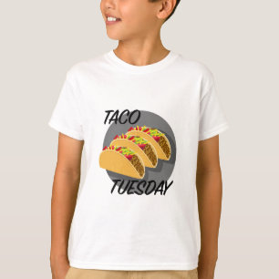 Diseño del Martes de Taco - Camiseta Básica para N