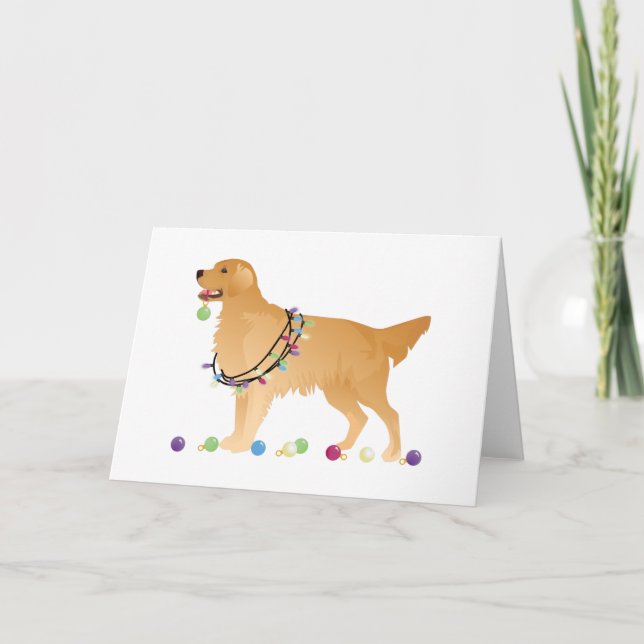 Diseño del navidad del golden retriever (Anverso)