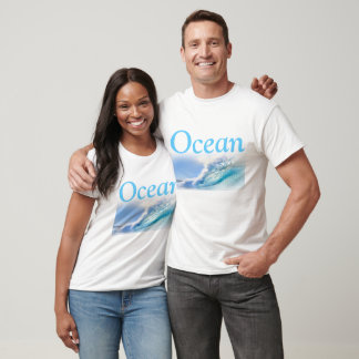 Diseño del océano de la CAMISETA