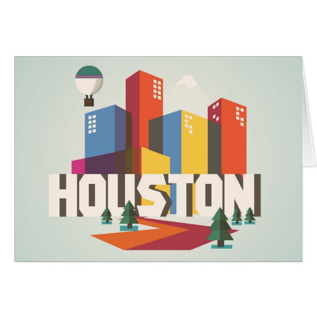 Diseño del paisaje urbano de Houston, Tejas el | (Anverso (Horizontal))