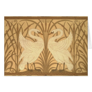 Diseño del papel pintado del cisne