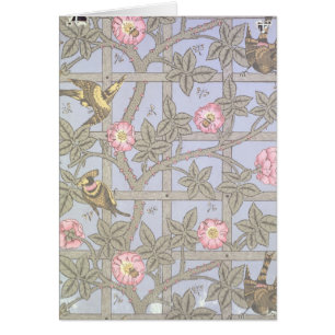 Diseño del papel pintado del "enrejado", 1864