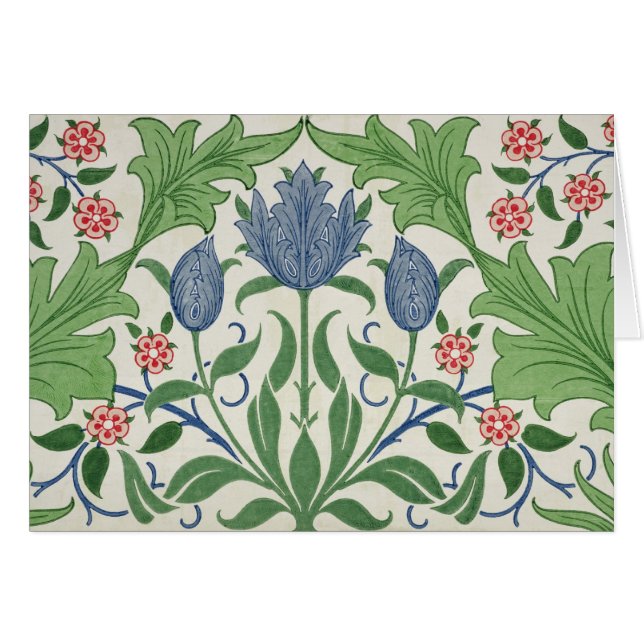 Diseño del papel pintado floral (Anverso (Horizontal))
