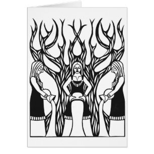 Diseño del papercut "del Norns" de Jennifer Kuhns
