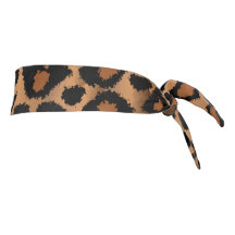 Diseño del patrón animal del leopardo de Tan Ikat