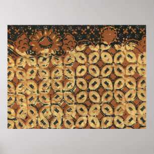 Diseño del patrón de arte Coffee Bean Batik