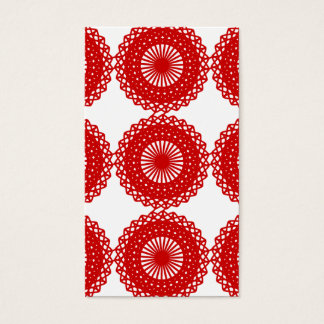 Diseño del patrón de encaje rojo.