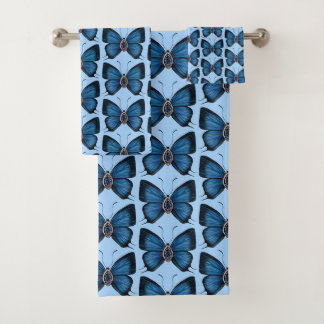Diseño del patrón de mariposa azul de zafiro de se