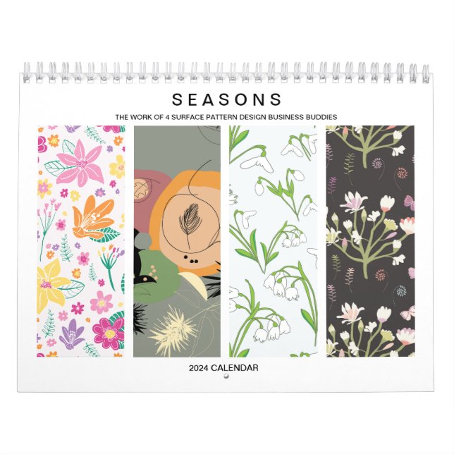 Diseño del patrón de superficie del calendario de  (Tapa)