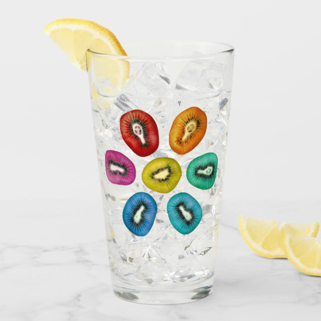 Diseño del patrón Kiwi multicolor (Anverso (hielo))