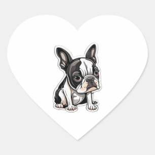 Diseño del pegatina Boston Terrier