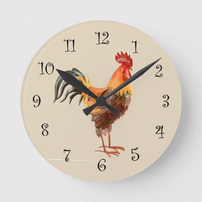 Diseño del reloj de la cocina de campo (Anverso)