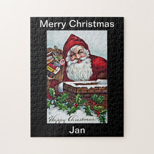 Diseño del rompecabezas navideño (Vertical)