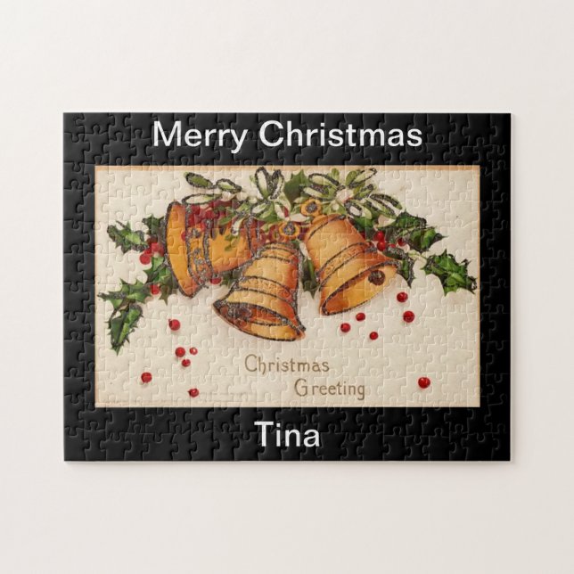 Diseño del rompecabezas navideño (Horizontal)