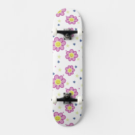 Diseño del Skateboard Groovy Flower