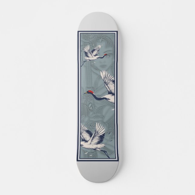 Diseño del Skateboard Samurai Geisha de Japón (Anverso )